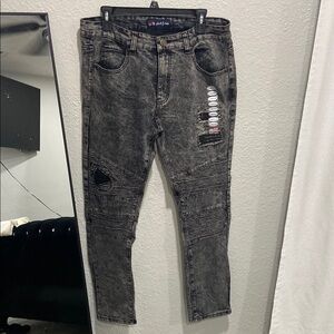 Phat Farm Black Skinny Distressed Jeans